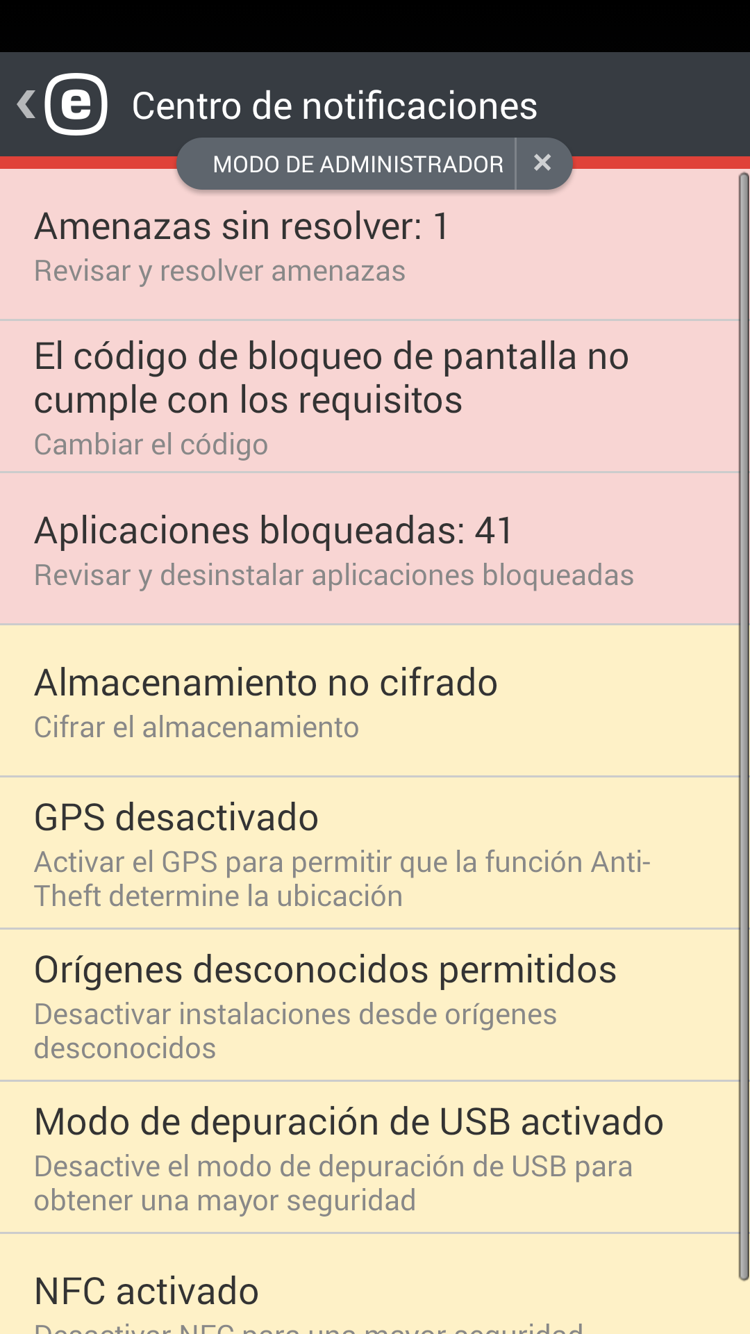 Política de configuración del dispositivo Política de configuración del dispositivo