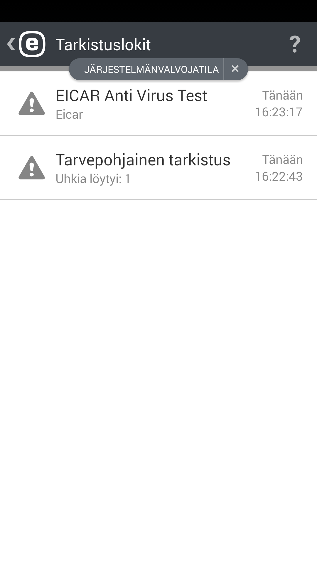 Tarkistuslokit