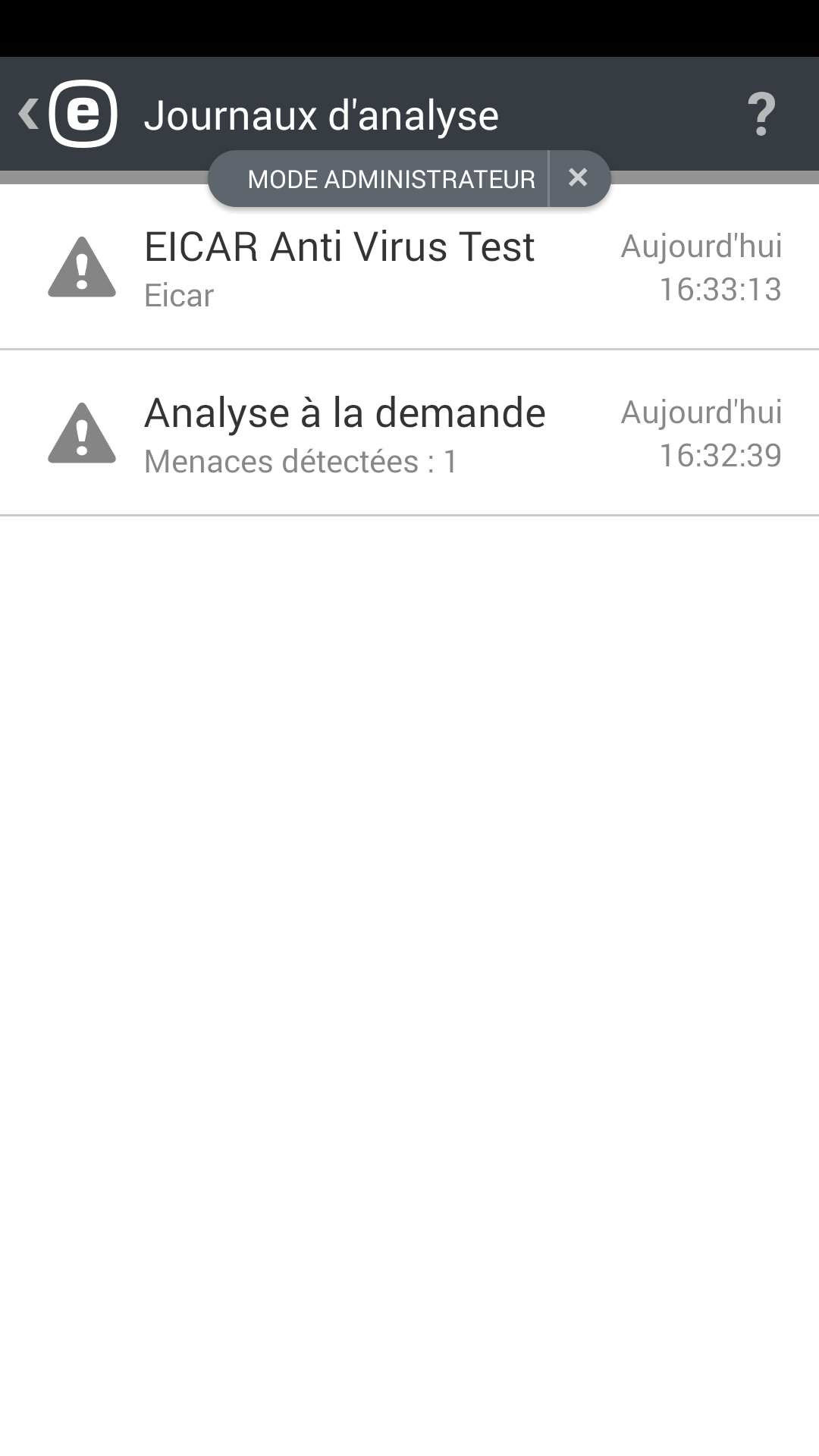 Journaux de l'analyse