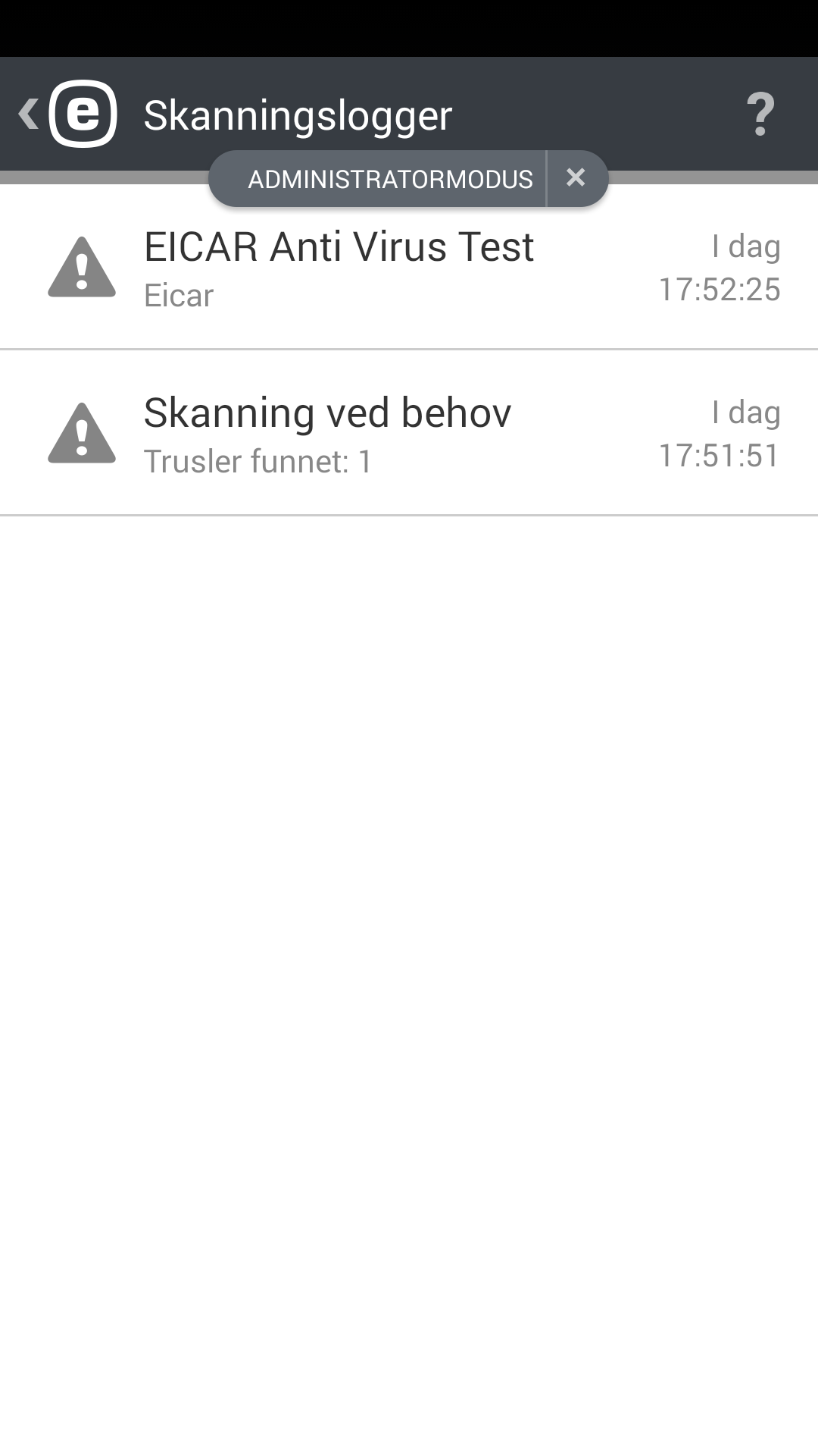 Skanningslogger Skanningslogger