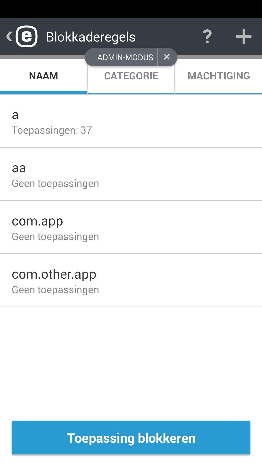 Blokkaderegels
