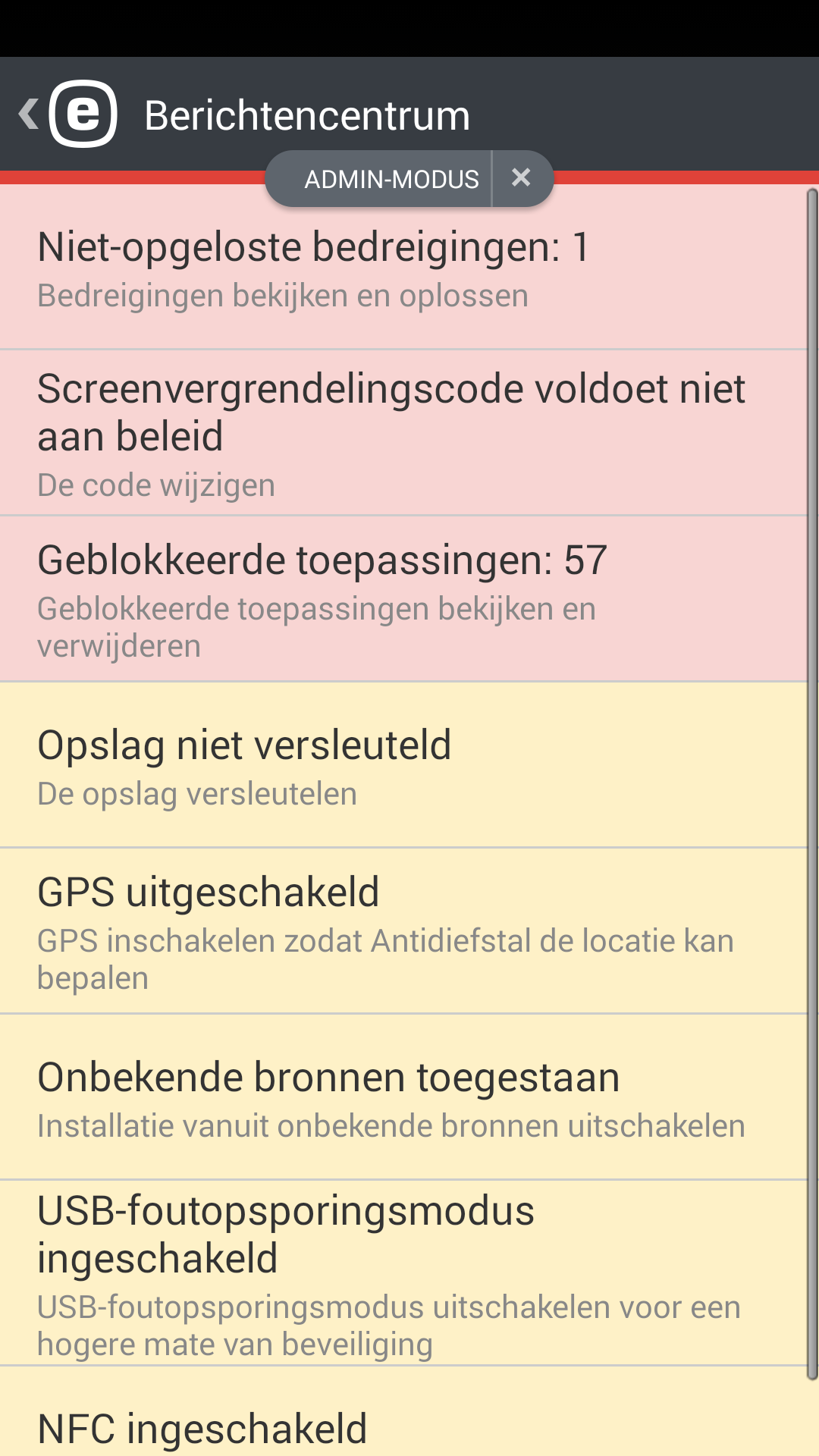 Beleid voor apparaatinstellingen