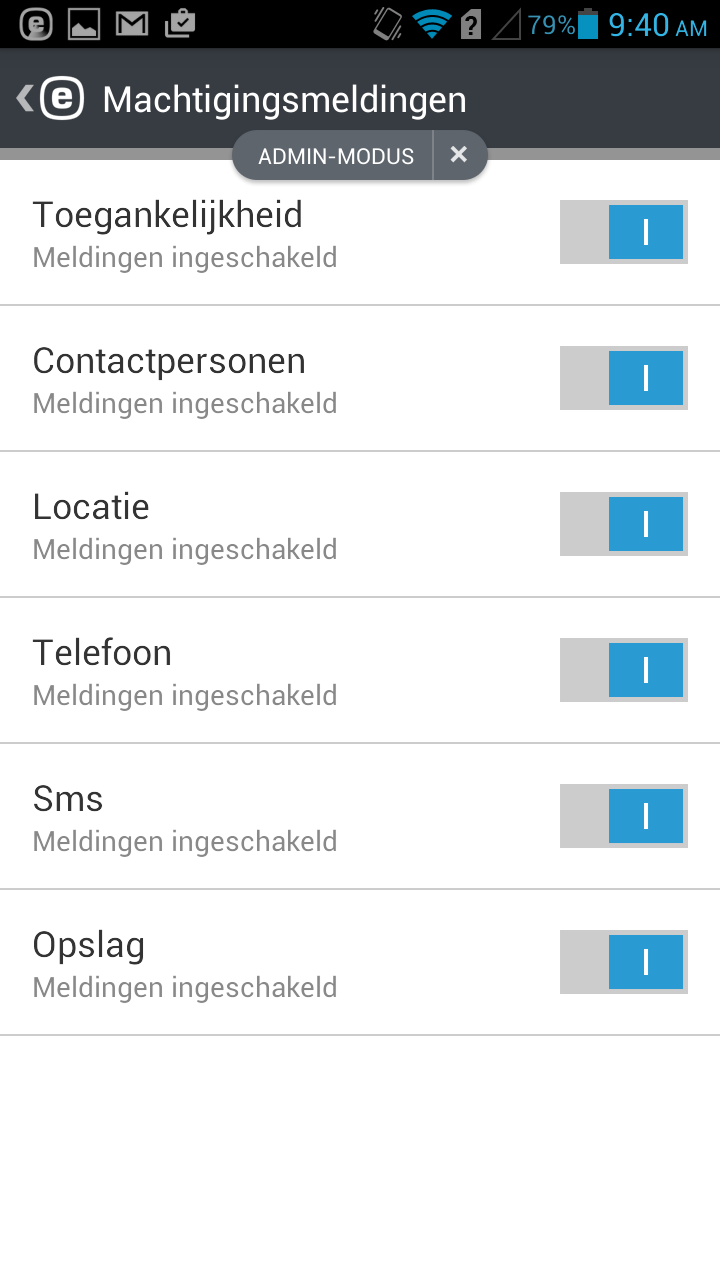 Meldingsmachtigingen