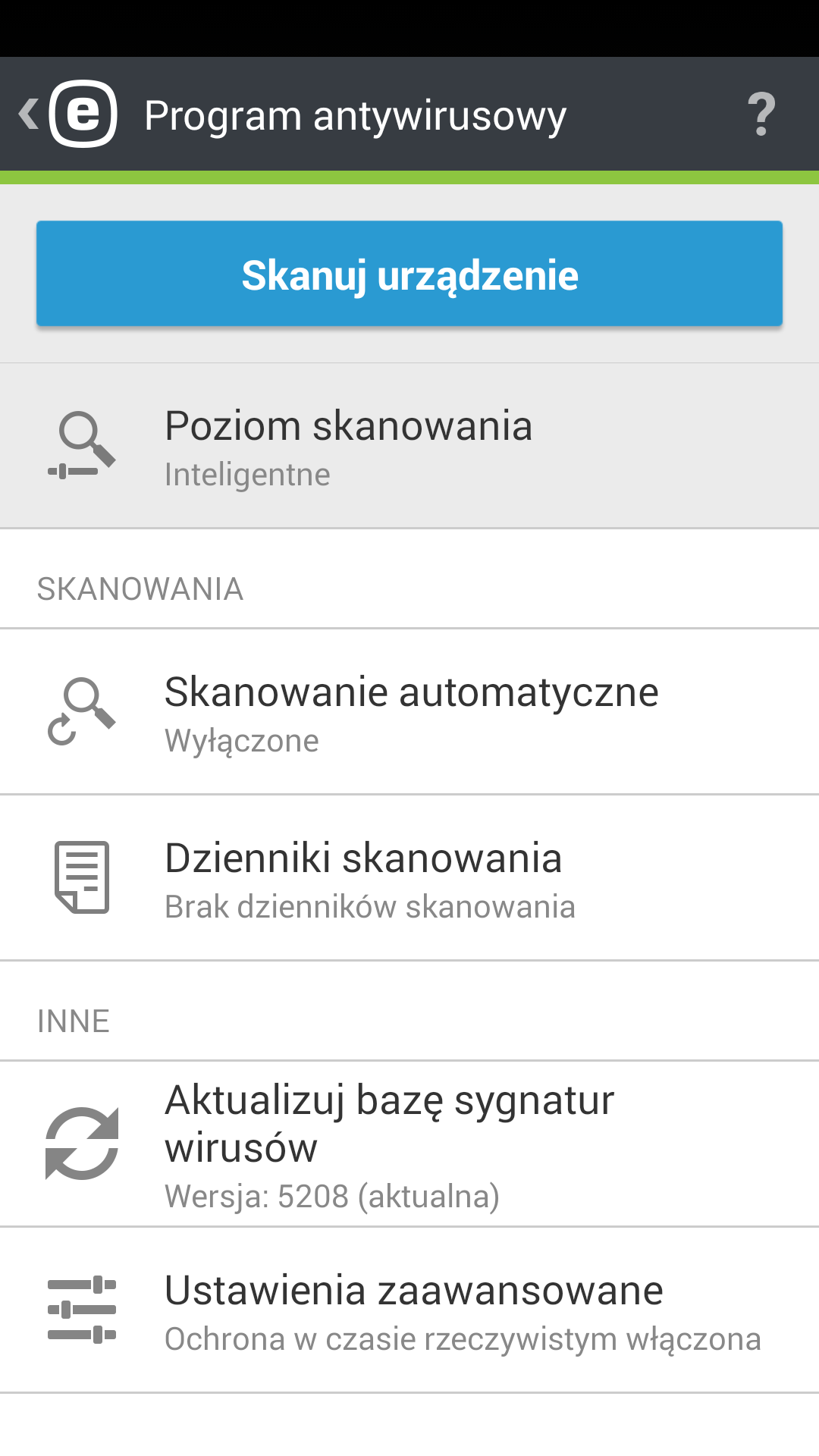 Opcje antywirusowe