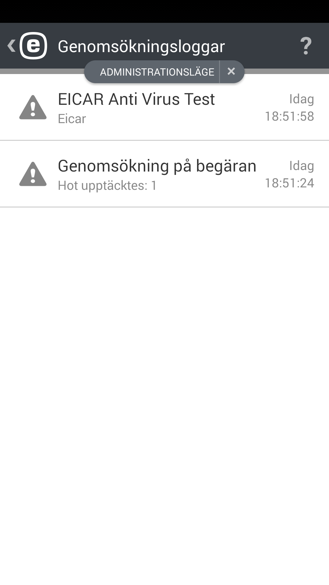 Genomsökningsloggar