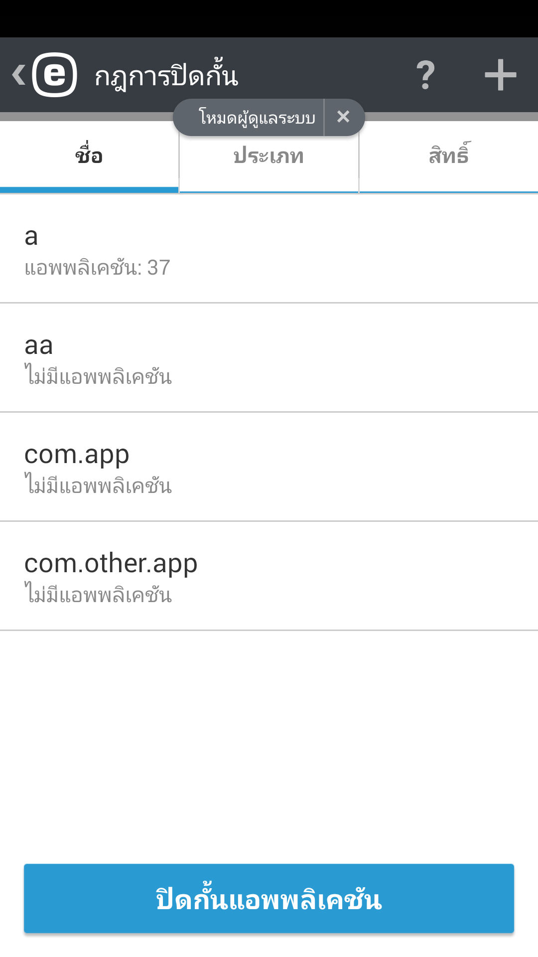 กฎการปิดกั้น