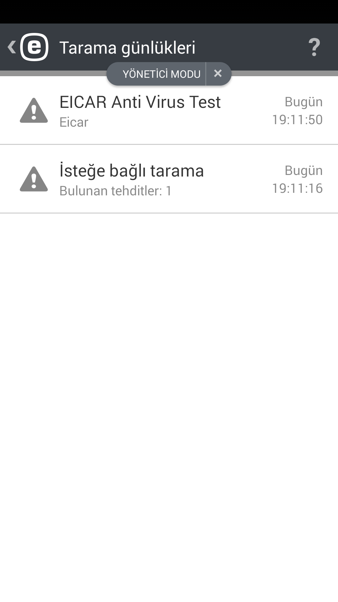 Tarama günlükleri Tarama günlükleri