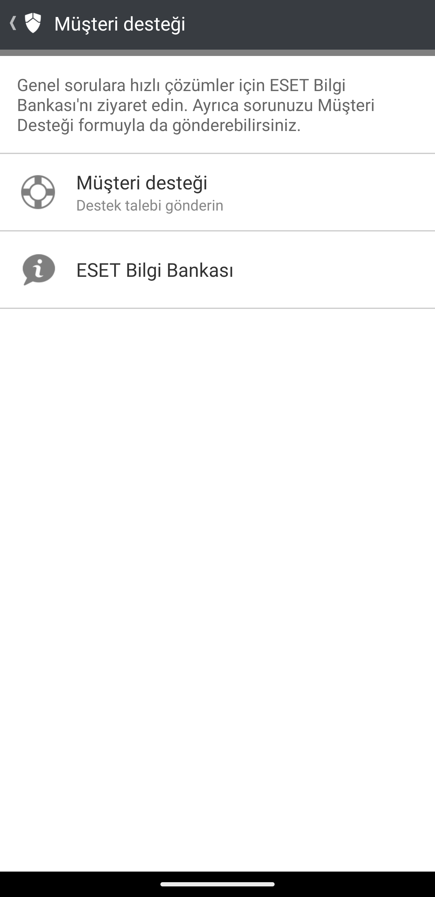 Müşteri desteği Müşteri desteği