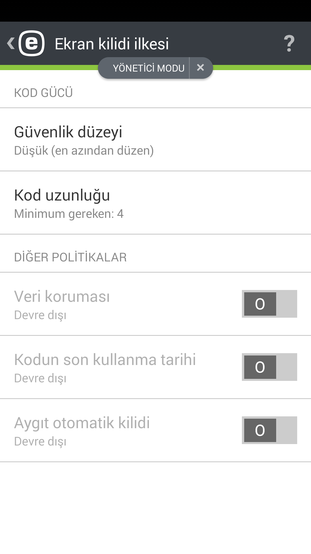 Ekran kilidi ilkesi