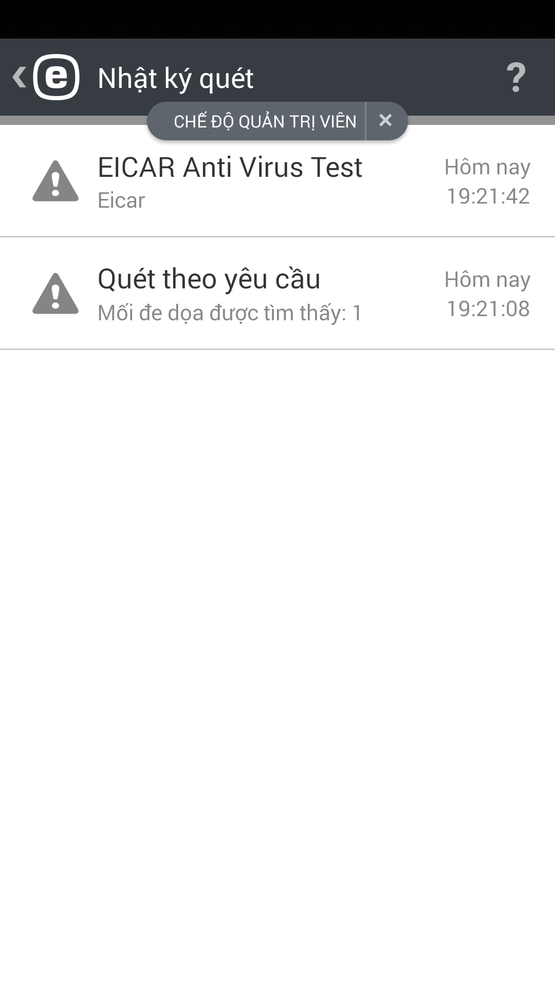 Nhật ký quét Nhật ký quét