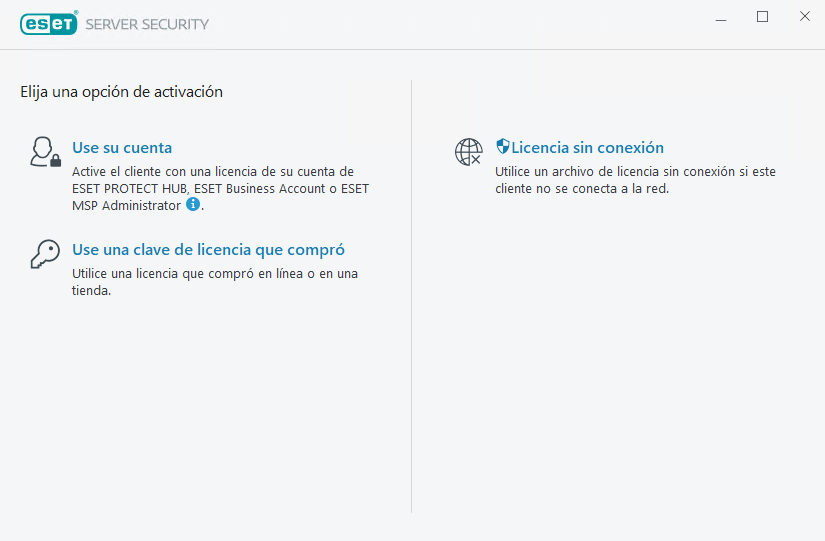 Activar ESET Server Security