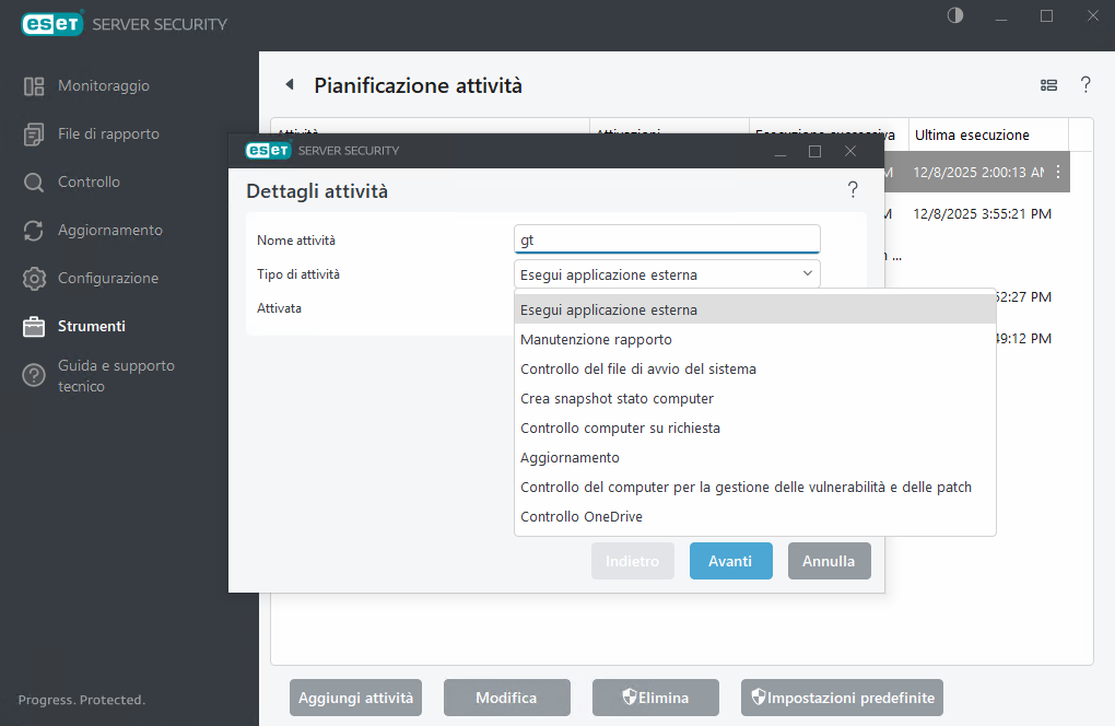 Aggiungi nuova attività pianificazione attività Aggiungi nuova attività pianificazione attività