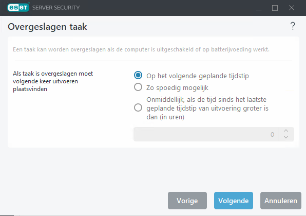 Taak overgeslagen in Planner Taak overgeslagen in Planner