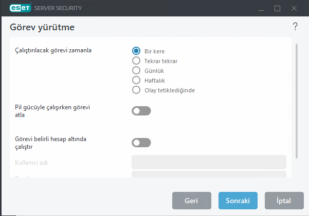 Zamanlayıcı görev yürütme Zamanlayıcı görev yürütme