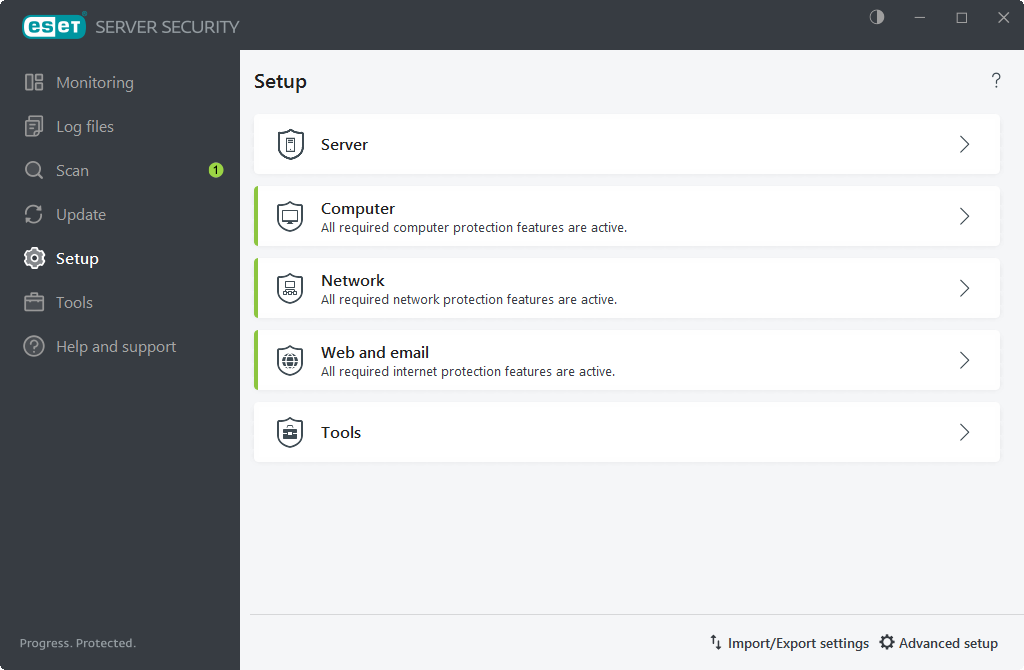 ESET Server Security Setup