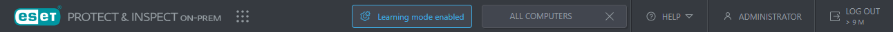 Top toolbar