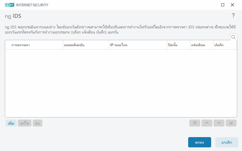 CONFIG_EPFW_IDS_EXCEPTION