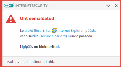 Oht eemaldatud