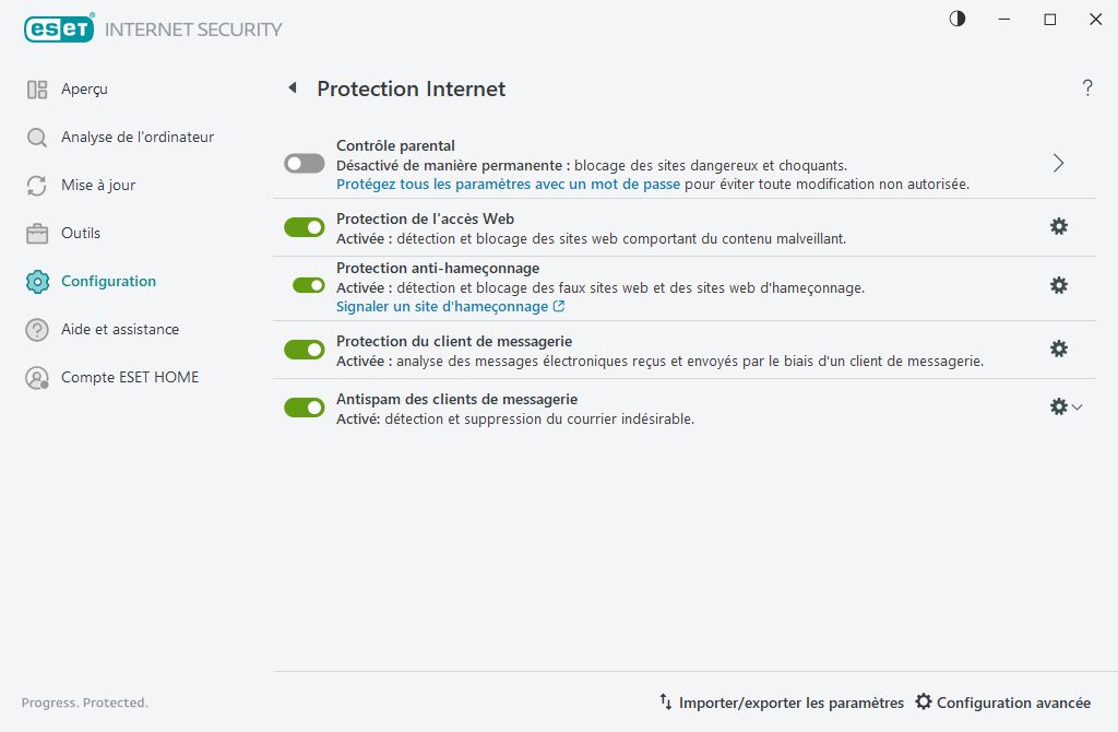 Protection Internet