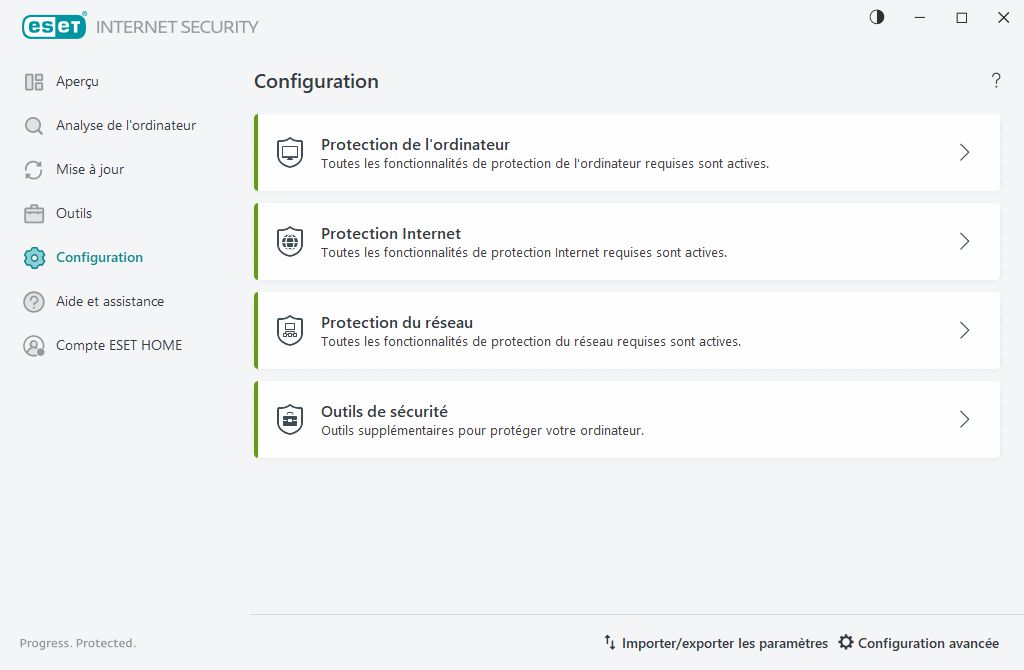 Protection de l'ordinateur