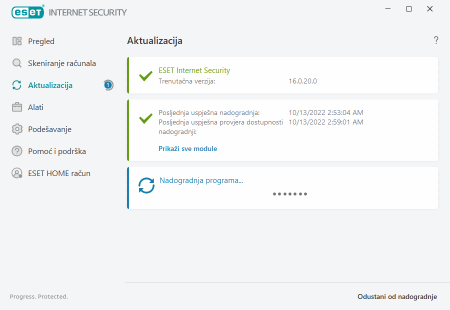 Proces aktualizacije
