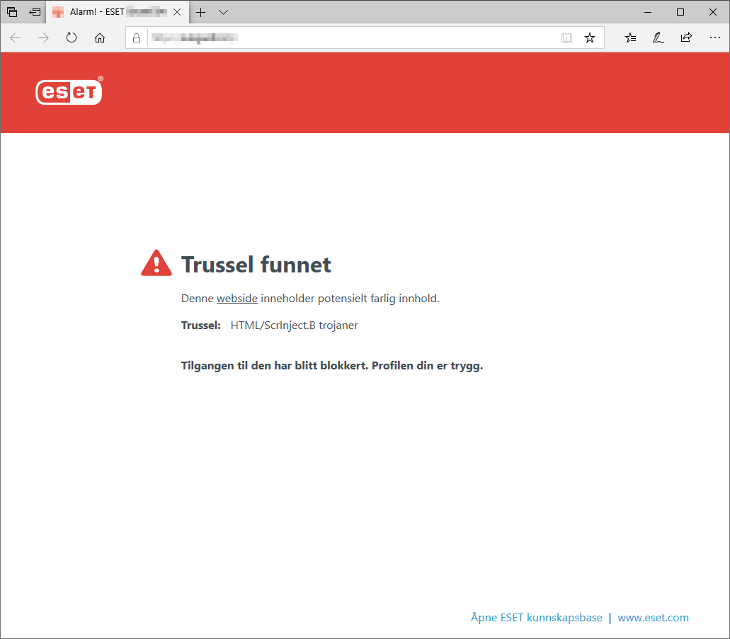 Trussel funnet Trussel funnet