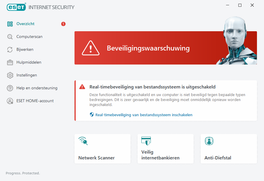 Kritiek probleem aangegeven