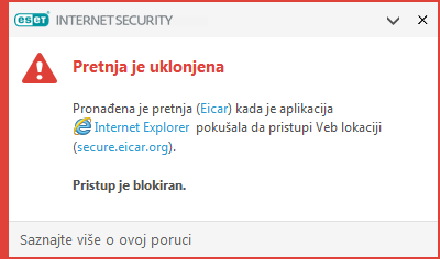 Pretnja je uklonjena