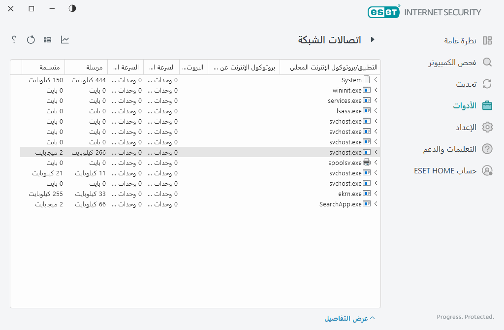 اتصالات الشبكة