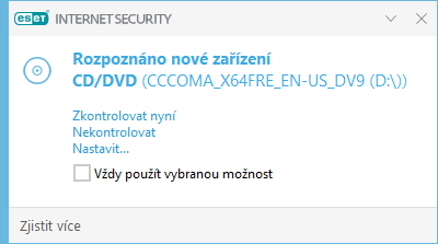 Rozpoznáno nové zařízení