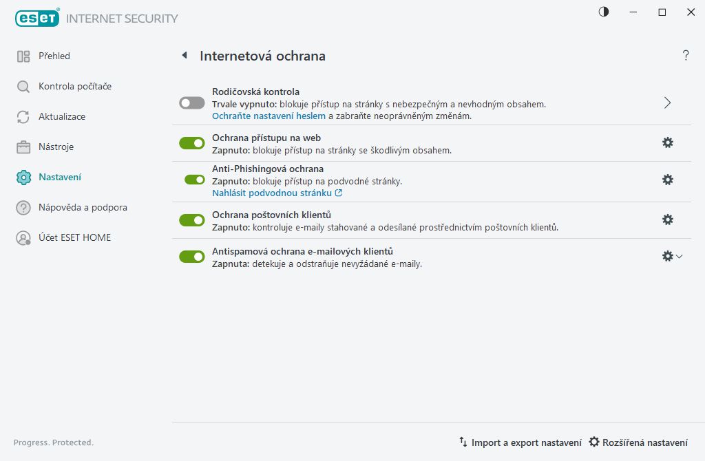 Internetová ochrana Internetová ochrana