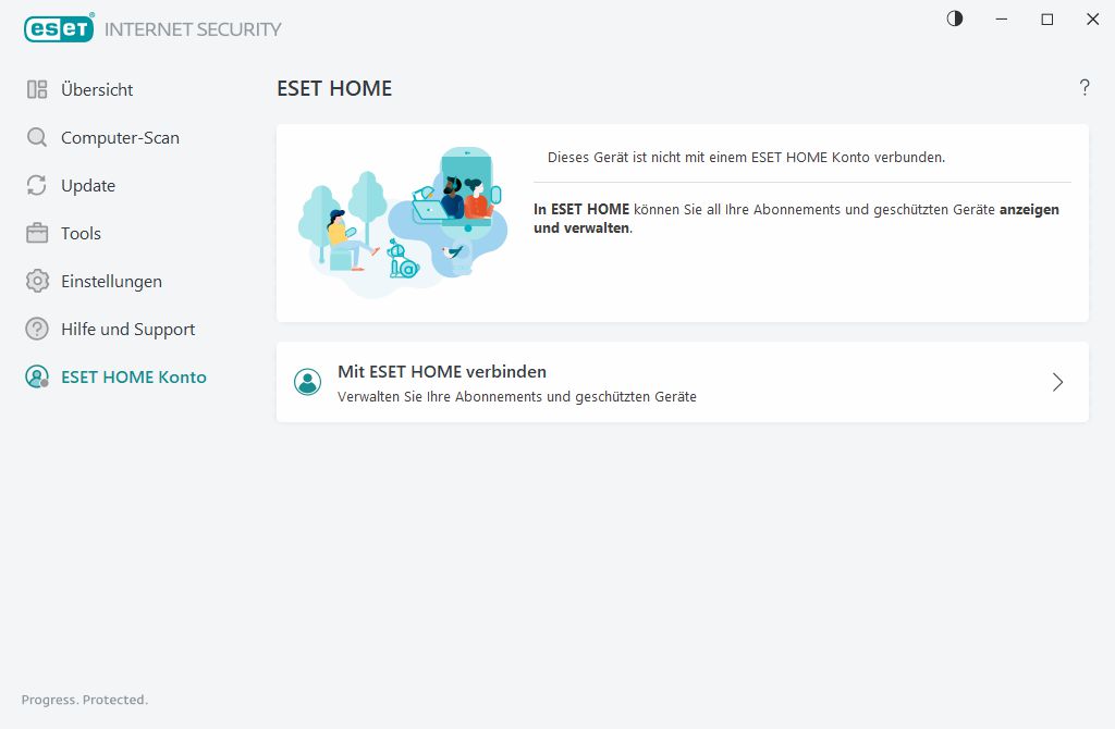 Bei ESET HOME anmelden Bei ESET HOME anmelden