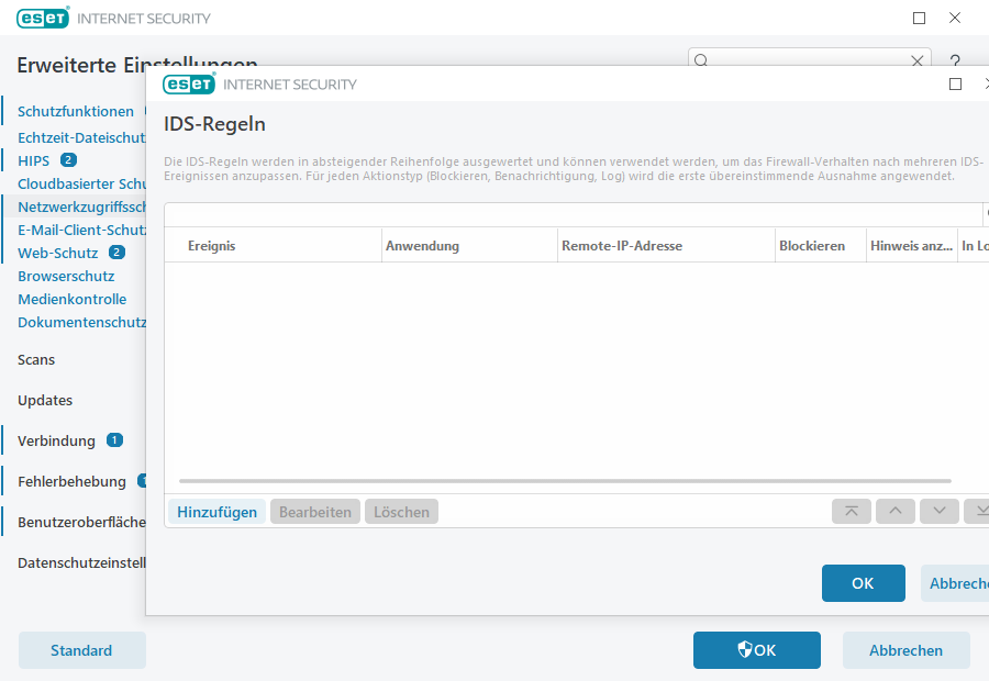 IDS-Regeln IDS-Regeln