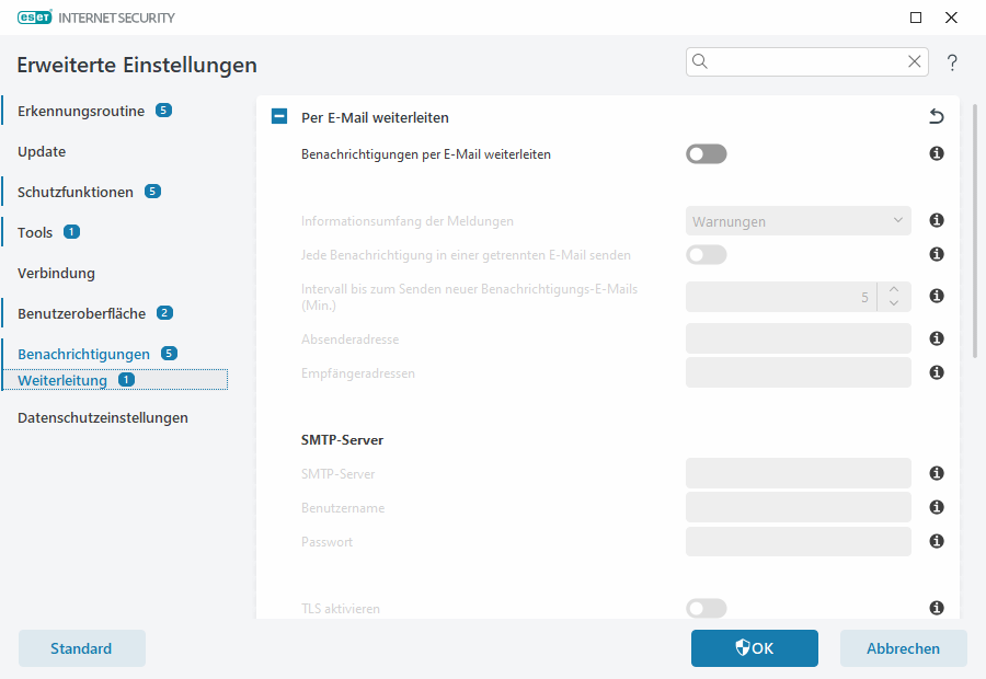 Benachrichtigungen weiterleiten