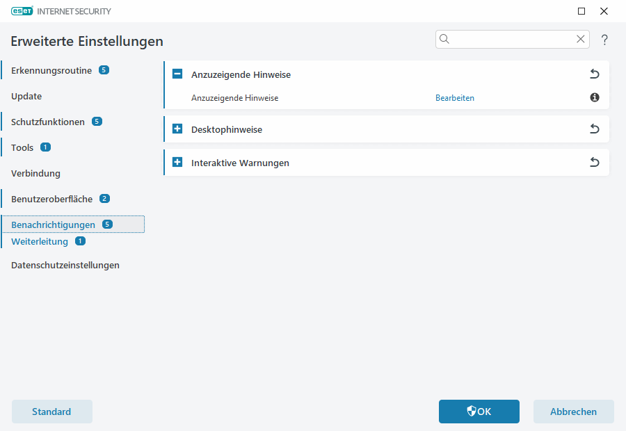 Benachrichtigungen Benachrichtigungen