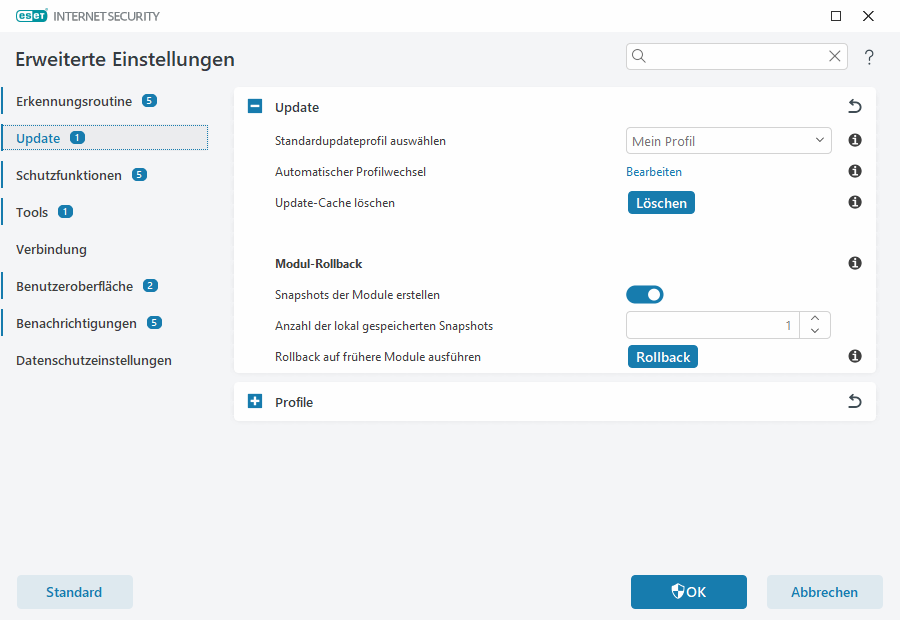 Modul-Rollback Modul-Rollback