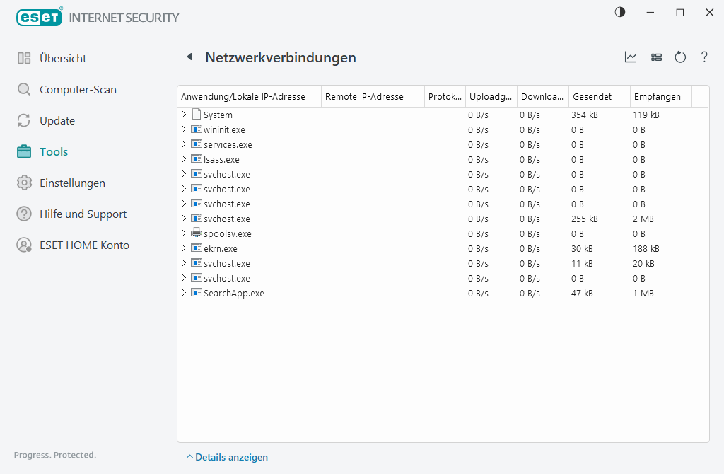 Netzwerkverbindungen Netzwerkverbindungen