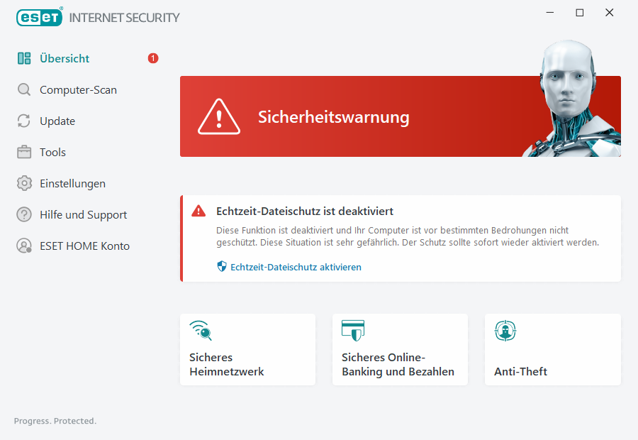 Kritisches Problem angezeigt Kritisches Problem angezeigt