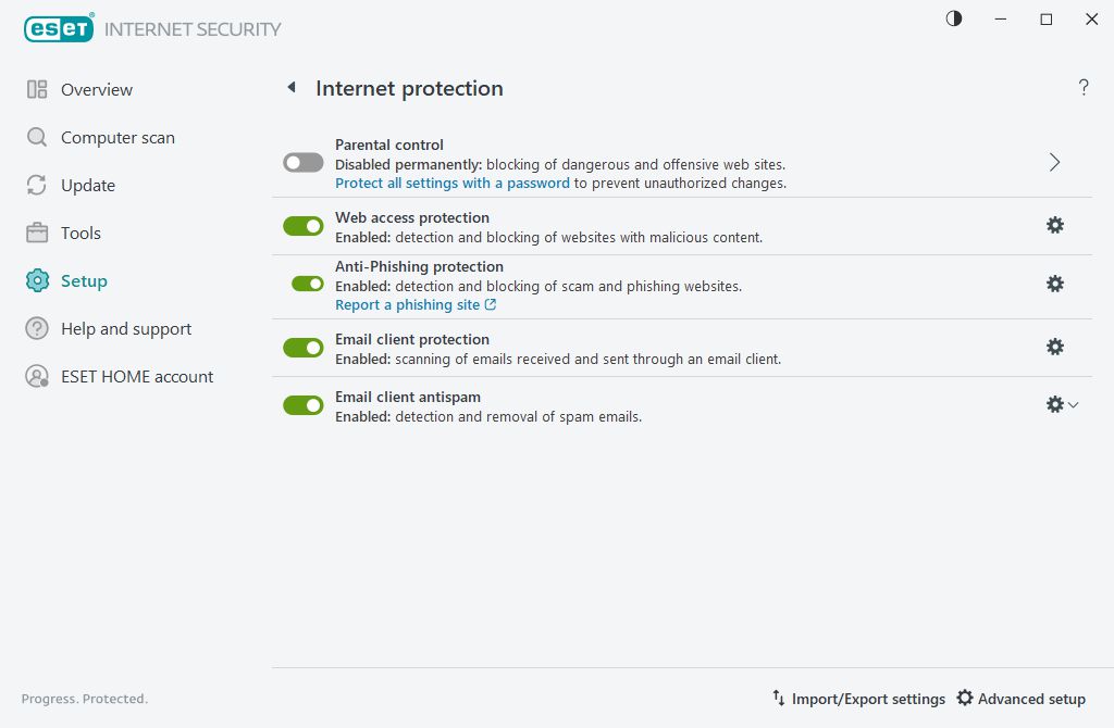 Internet protection Internet protection