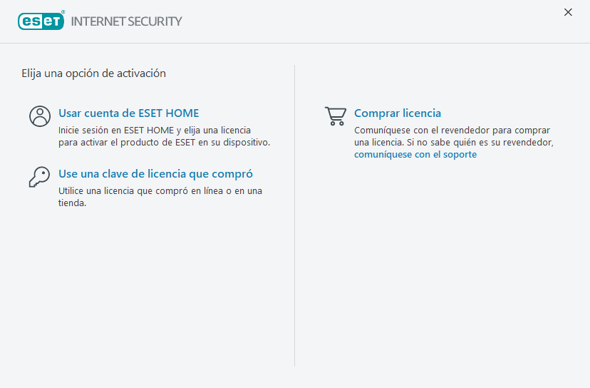 Activación del producto Activación del producto