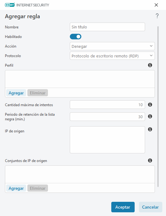 Editor de reglas Editor de reglas