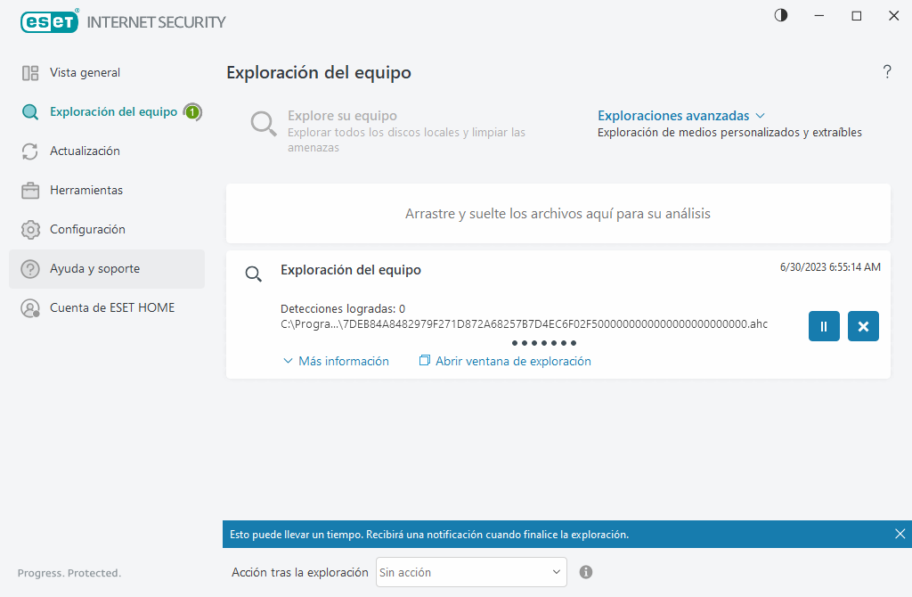 Exploración del equipo Exploración del equipo