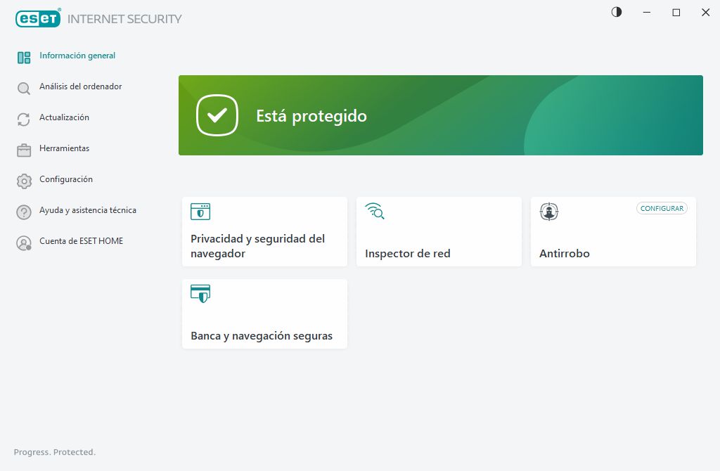 Estado de la protección Estado de la protección