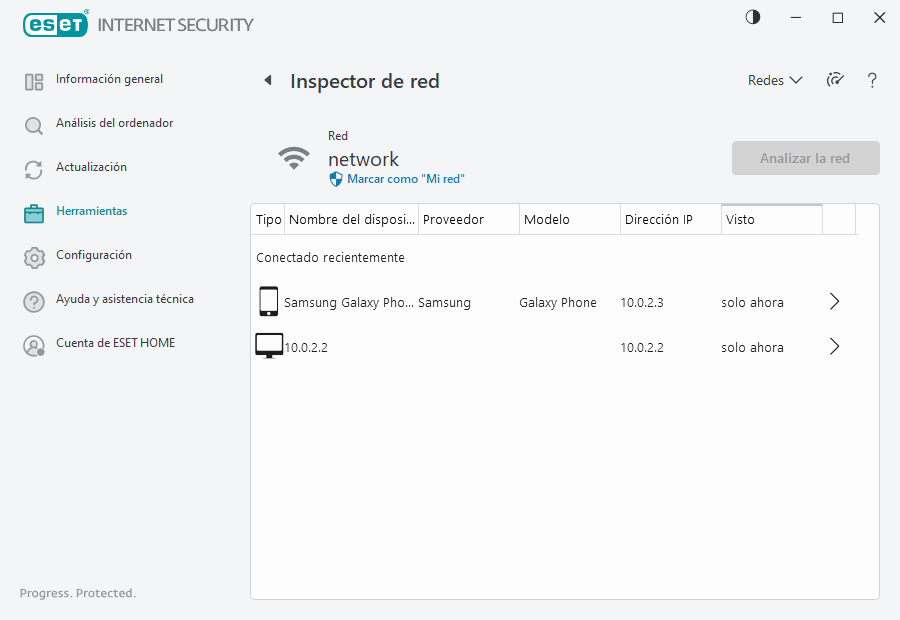 Inspector de red Inspector de red