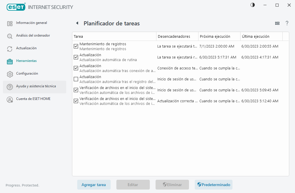Planificador de tareas Planificador de tareas