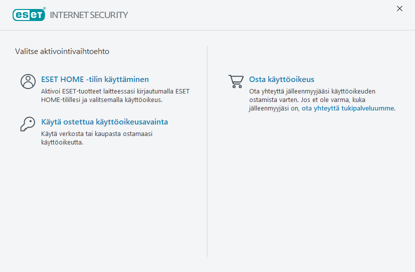 Tuoteaktivointi Tuoteaktivointi