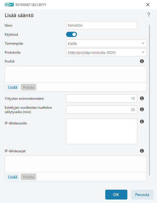 Sääntöeditori Sääntöeditori