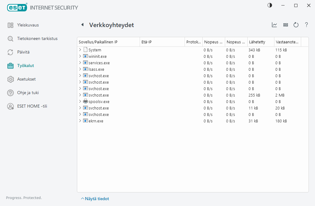 Verkkoyhteydet Verkkoyhteydet
