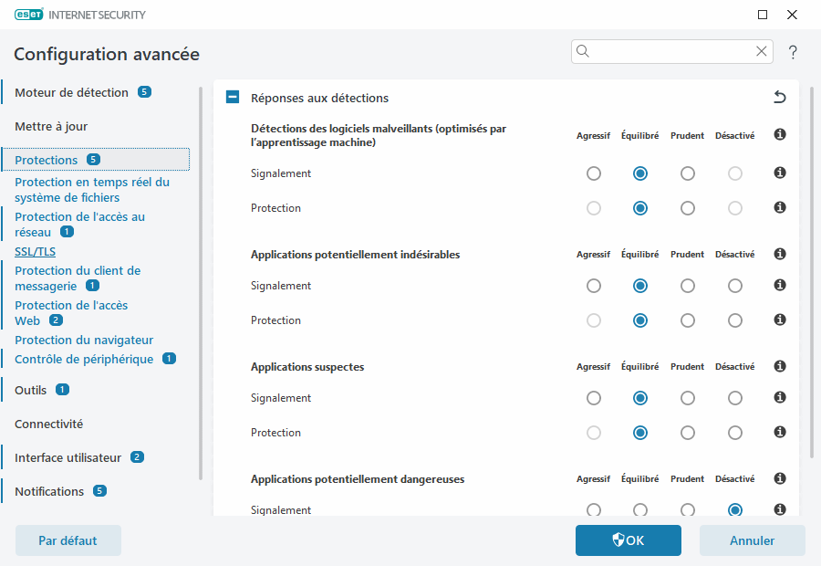 Configuration avancée