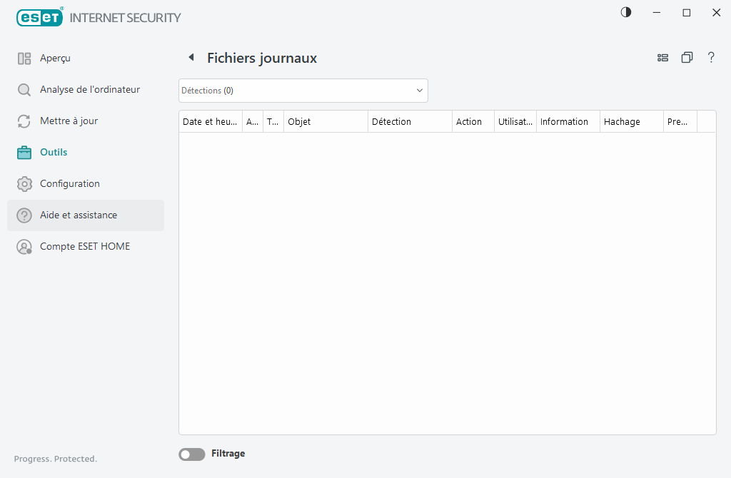 Fichiers journaux Fichiers journaux